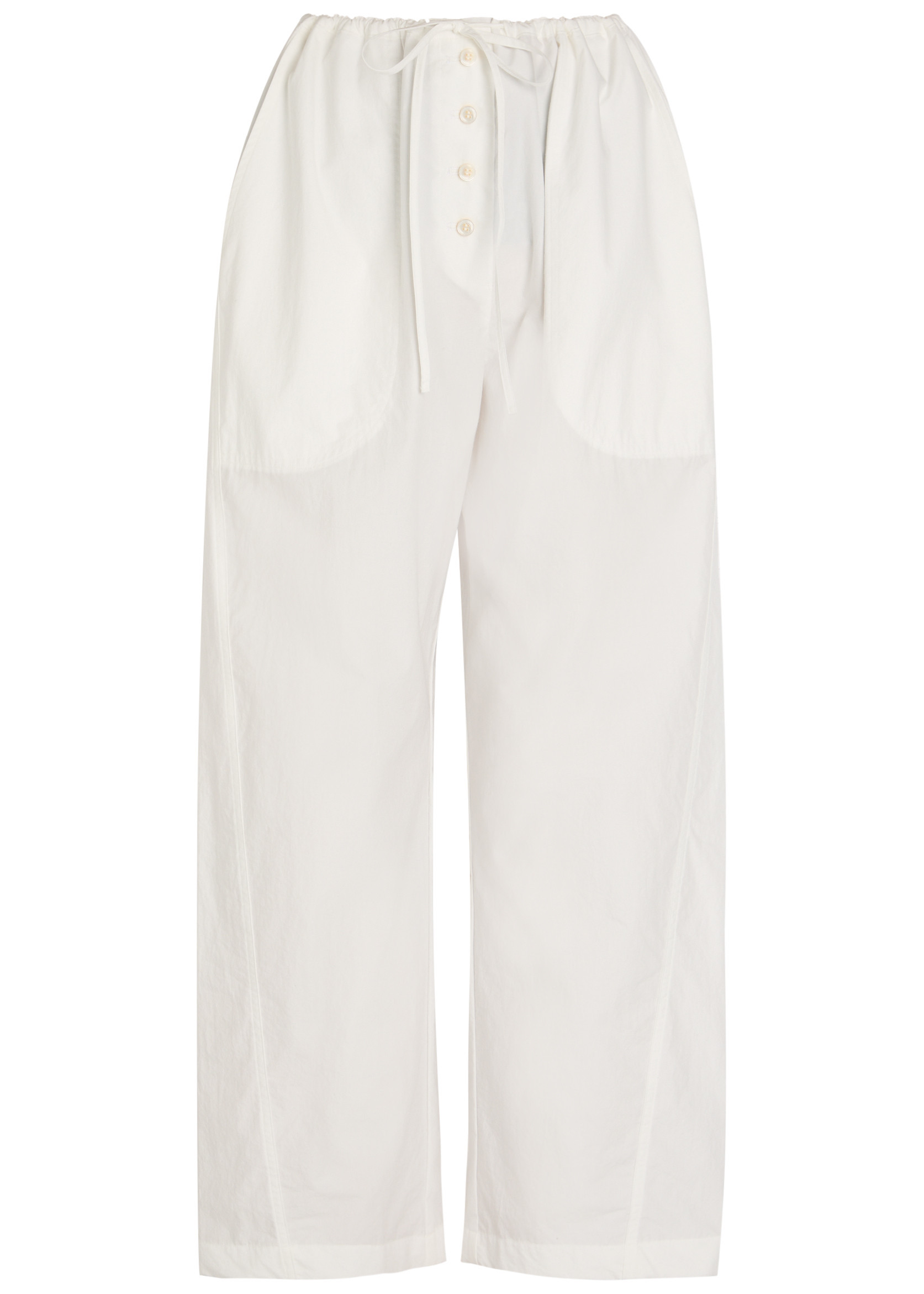 Drawstring straight-leg cotton trousers | Harvey Nichols