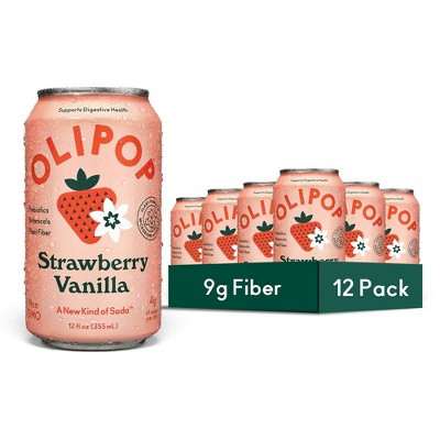 OLIPOP Strawberry Vanilla Soda - 12ct/12 fl oz Cans | Target