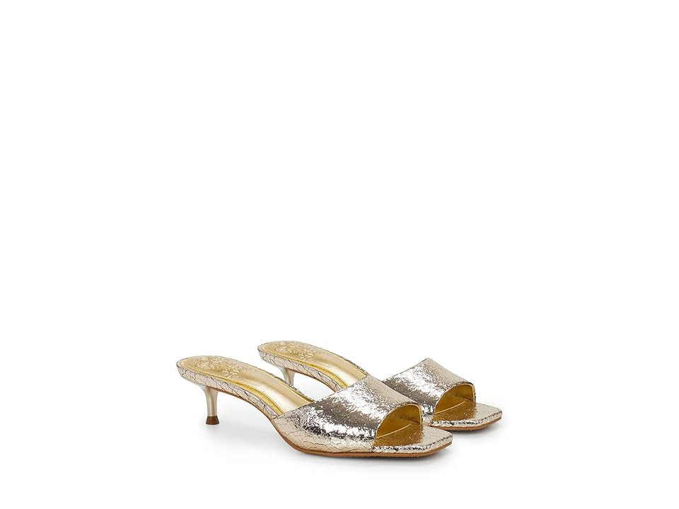 Vince Camuto Faiza Women's Sandals Gold : 8.5 M, Leather | Zappos
