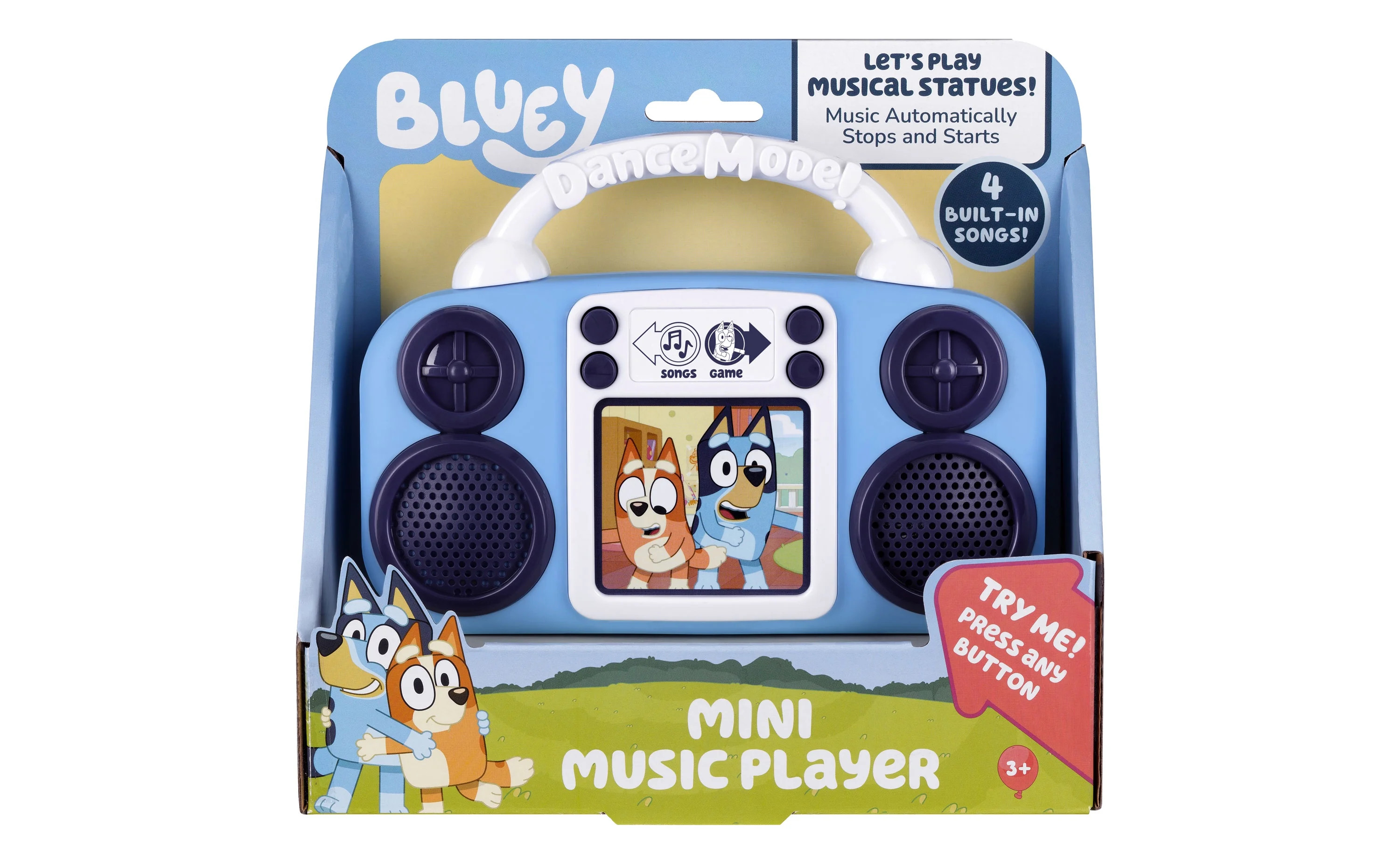 Bluey, Toy Music Player, Built-in Music - Featuring Bluey and Bingo, Blue, Battery Operated,  Chi... | Walmart (US)