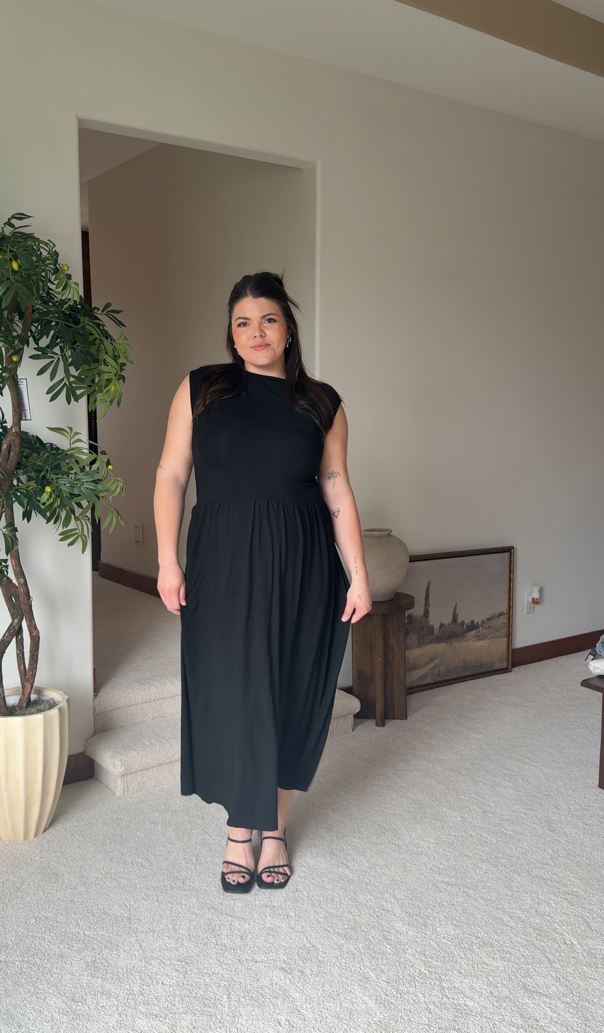 Black dresses that are thick tummy approved - size 14 + xl wearing xl 

I know my girls love a black dress or jumpsuit, these are pieces I keep on hand for special events like galas, Wedding Guest Outfits, Date Night, and I know it’s morbid, but it’s also real life- what to wear to a funeral (I get more requests for this than you’d think)! All of these are great last minute choices because they’ll get to you in a day or 2. 

#midsize wedding guest dress, bump friendly, black dresses, jumpsuits, #size14 #workstyle 

#LTKMidsize #LTKWedding #LTKParties