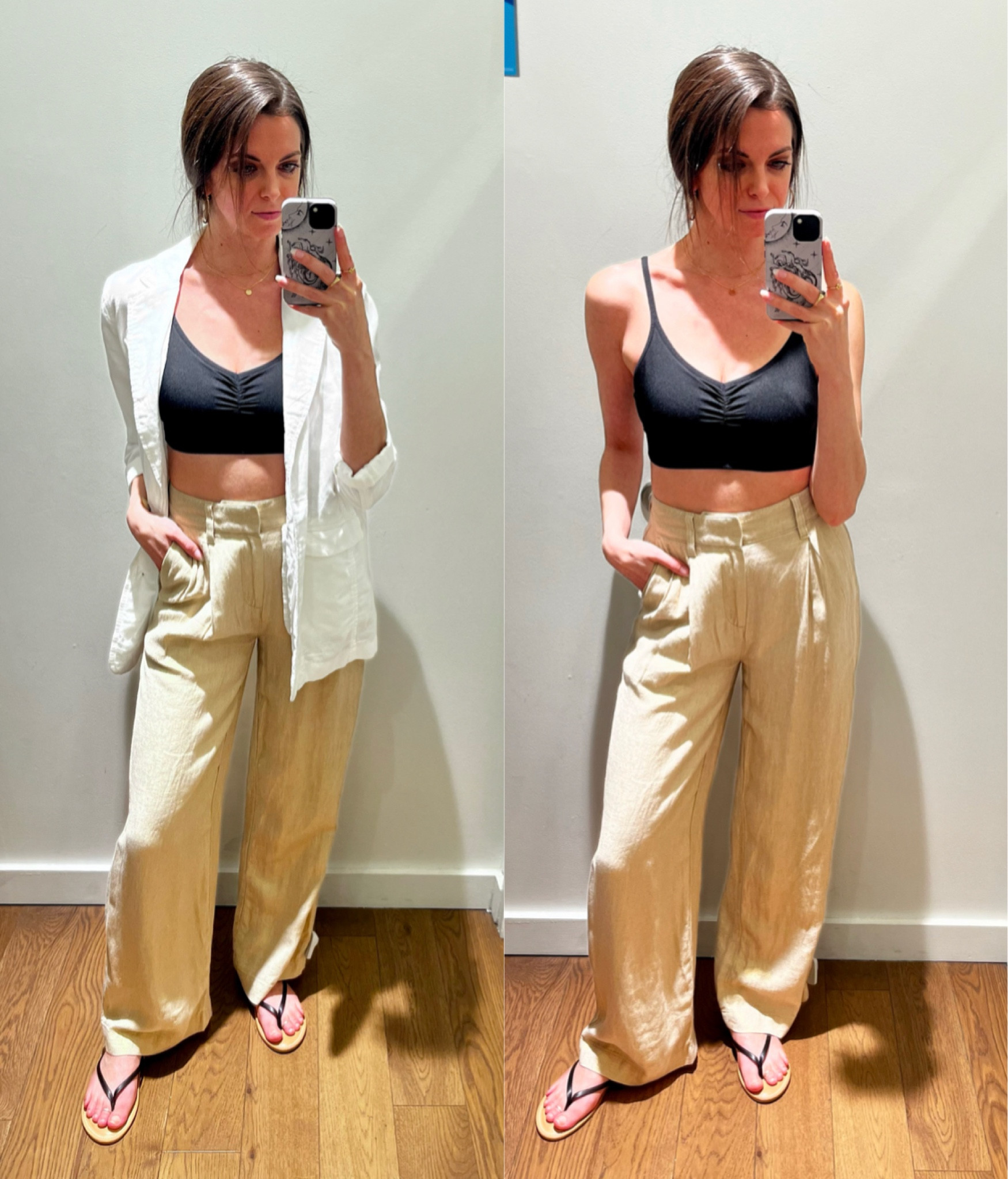 Linen blend blazer and wide leg trousers from Gap! Wearing XS blazer and 00 pants

#gap #womensfashion #summerstyles

#LTKSeasonal #LTKFind #LTKstyletip