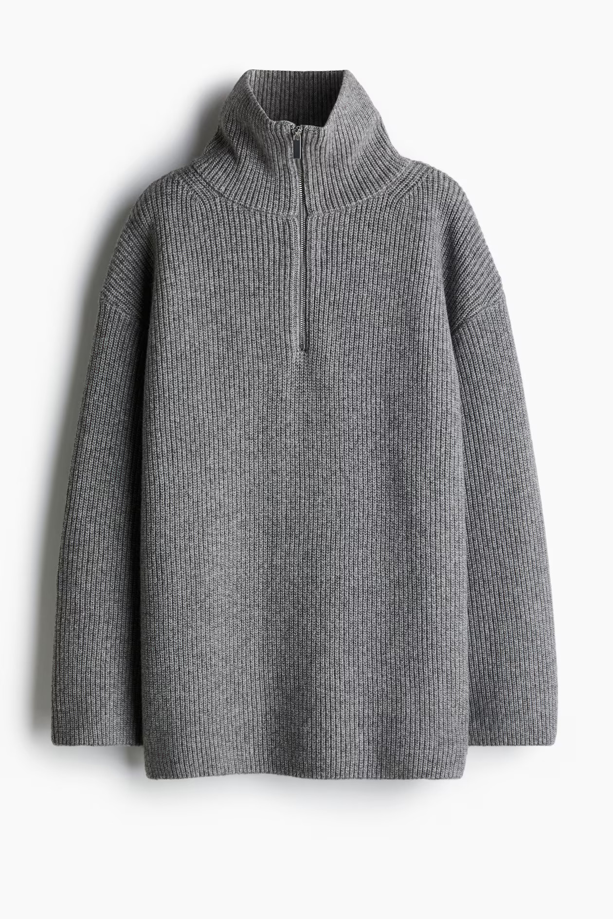 Rib-knit Half-zip Sweater | H&M (US + CA)