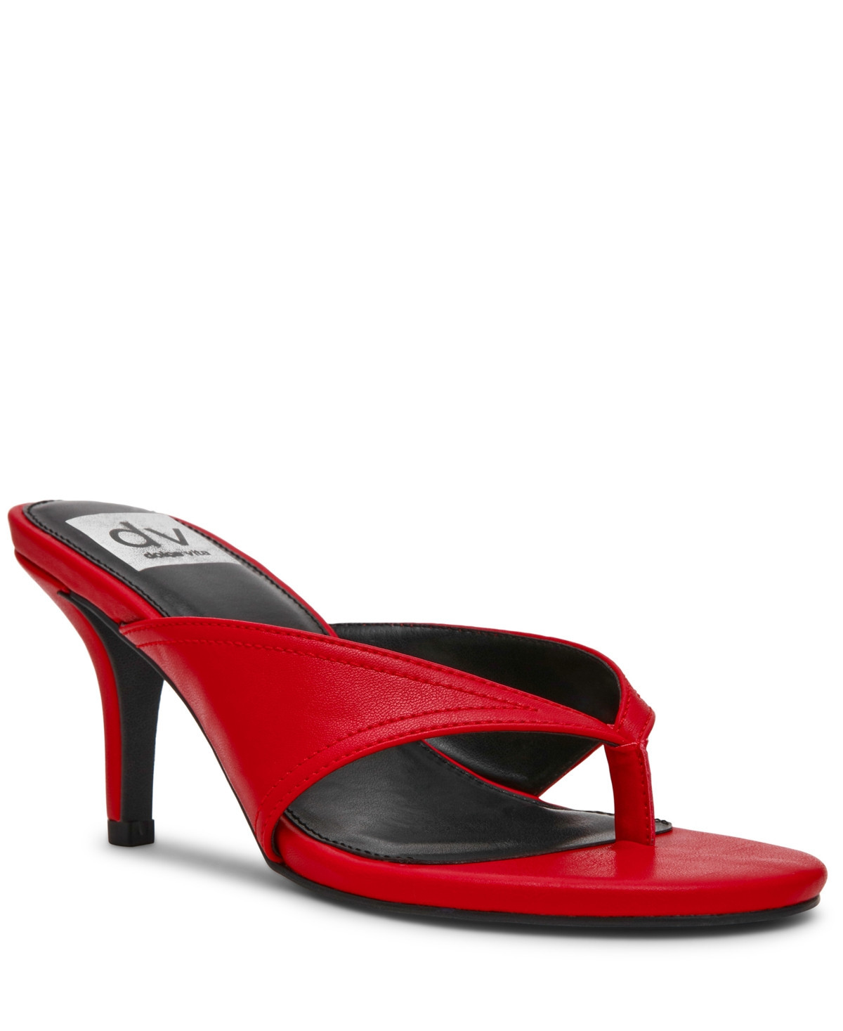 Dv Dolce Vita Women's Clarity High Heel Thong Dress Sandals - Red | Macy's