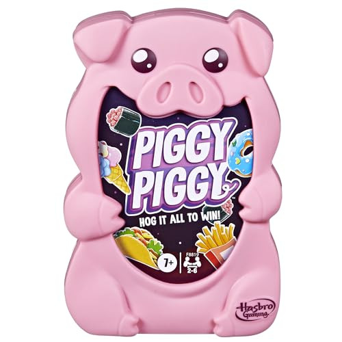 Hasbro Gaming Piggy Piggy Card Game | Family Games for Kids, Teens, and Adults | 2 to 6 Players I 20 Mins. Average | Quick-Playing Travel Games | Fun Summer Activities | Vacation Essentials | Ages 7+ | Amazon (US)