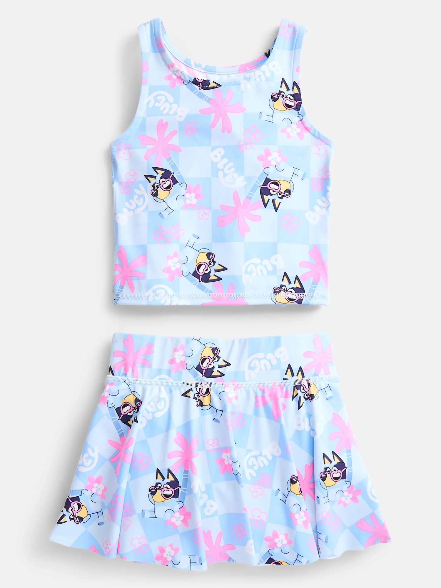 Bluey Toddler Girls' Active Tank Top and Skort Set, 2-Piece, Sizes 12M-5T | Walmart (US)