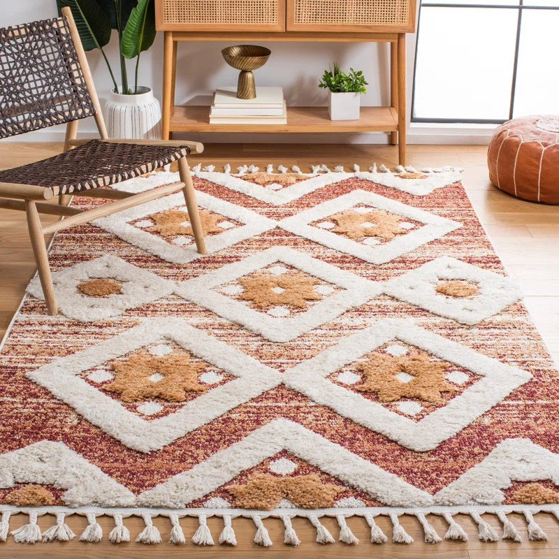 Evadale Performance Rust / Ivory Rug | Wayfair North America