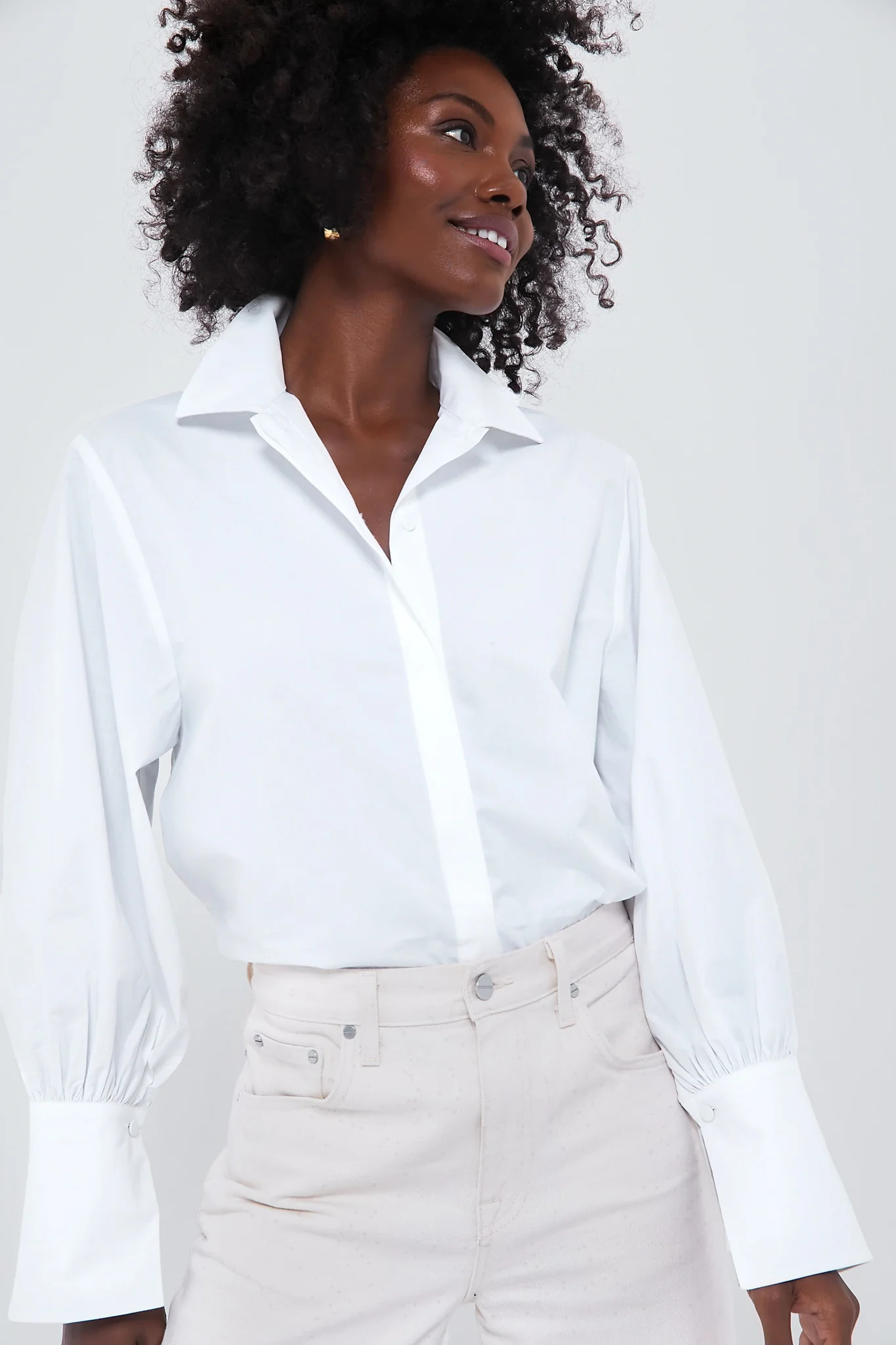 White Cotton Britwell Blouse | Tuckernuck (US)