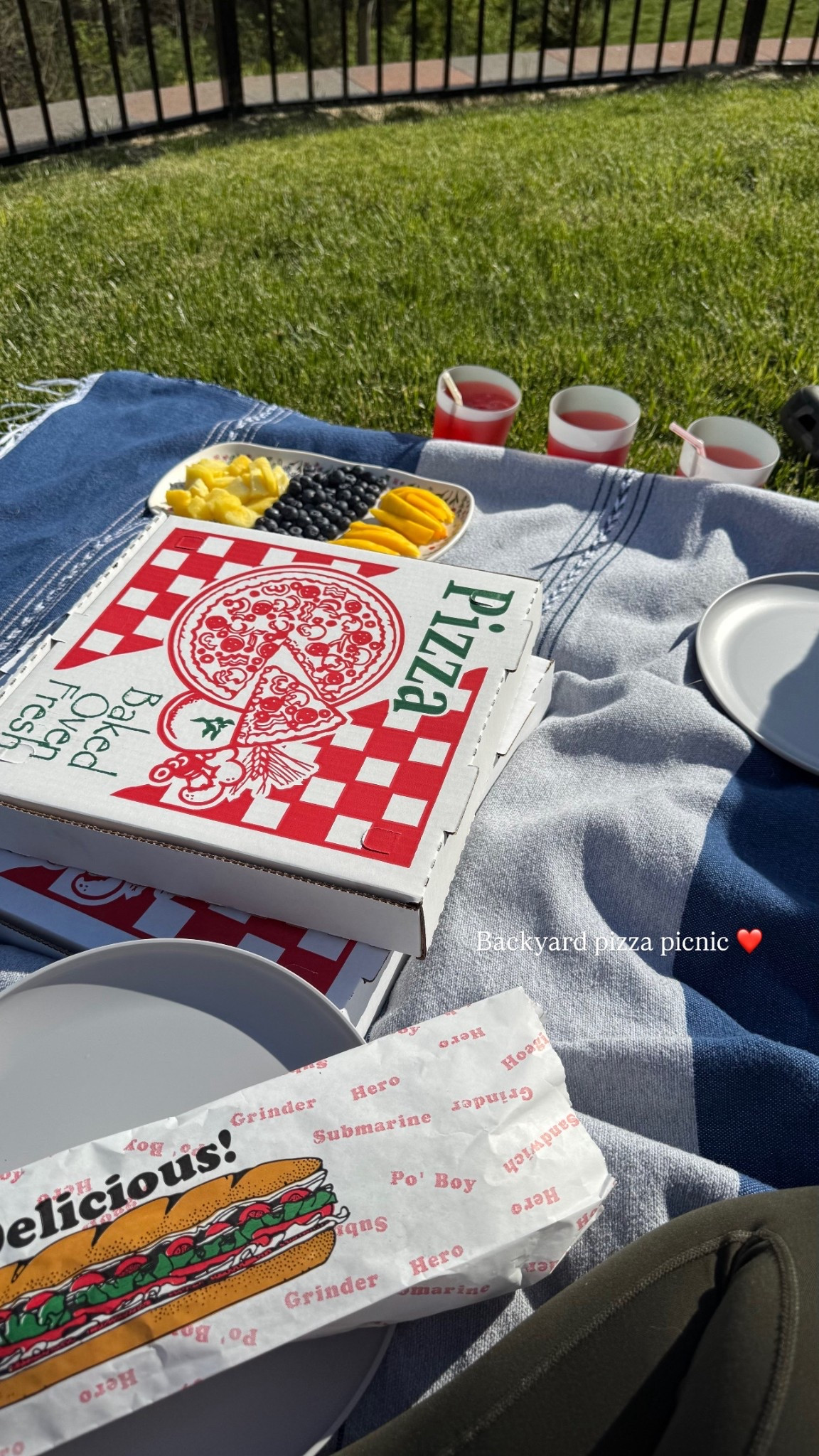 We did a pizza picnic and it was the best!!! 