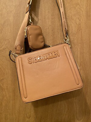 Steve Madden Bevelyn Bag Butterscotch Brown Crossbody Air Pod Case Viral TikTok | eBay US