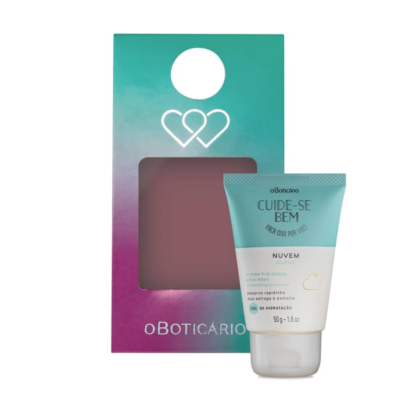 Combo Presente Cuide-se Bem Nuvem: Creme Para as Mãos 50g + Cartão Personalizado | oBoticario (BR)