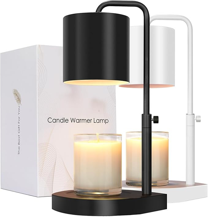 Candle Warmer Lamp Adjustable Height Dimmable Candle Lamp Warmer with Timer Compatible with Large... | Amazon (US)