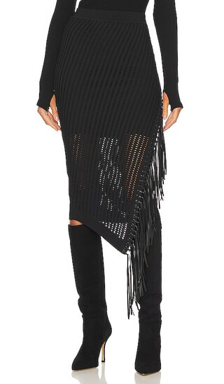 Jensie Midi Skirt in Black | Revolve Clothing (Global)