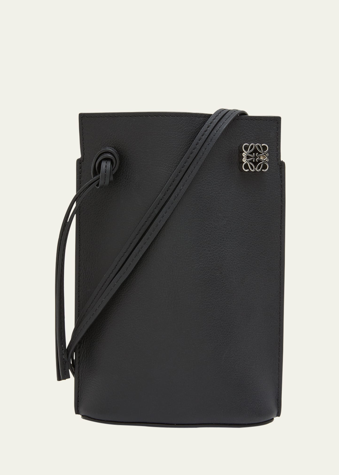 Loewe Dice Pocket in Leather with Strap | Bergdorf Goodman