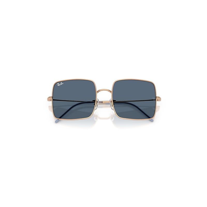 Ray-Ban Square 1971 Reverse Sunglasses Rose Gold Frame Blue Lenses 54-19 | Ray-Ban (US)