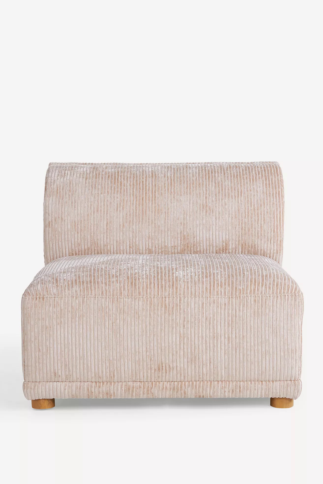 Corduroy Celine Modular Armless Chair | Anthropologie (US)