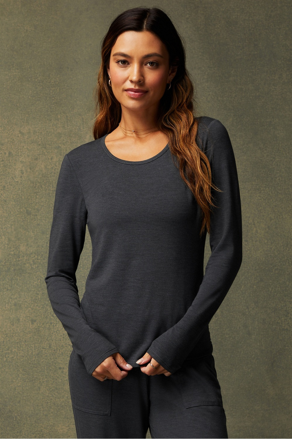 RestoreKnit Long Sleeve Tee | Fabletics - North America