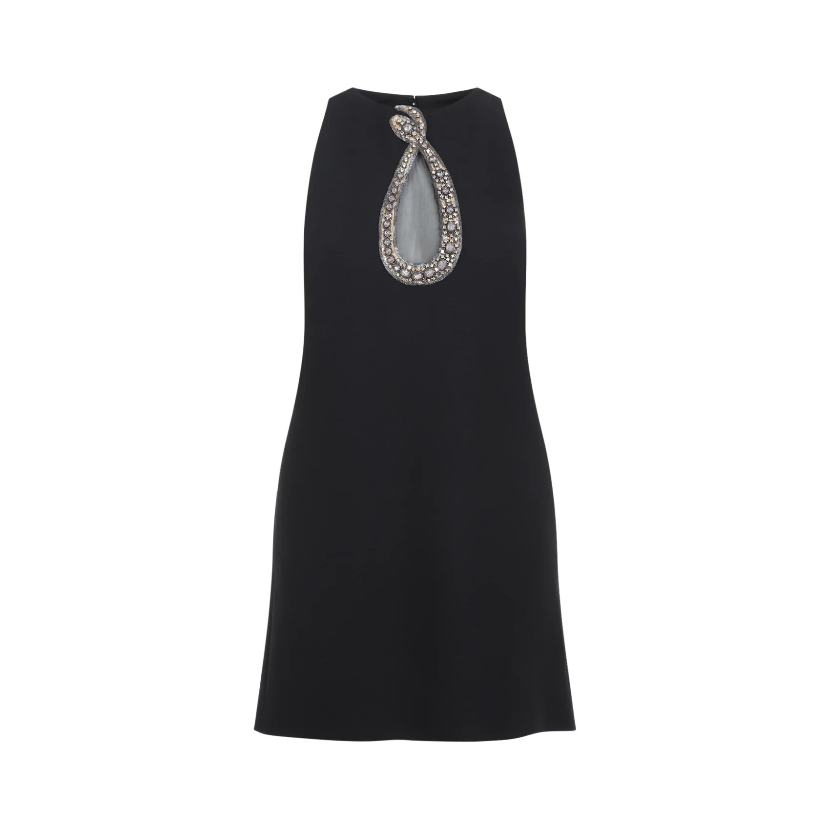 Valentino Wool Mini Dress Black - Unisex | Italist.com US