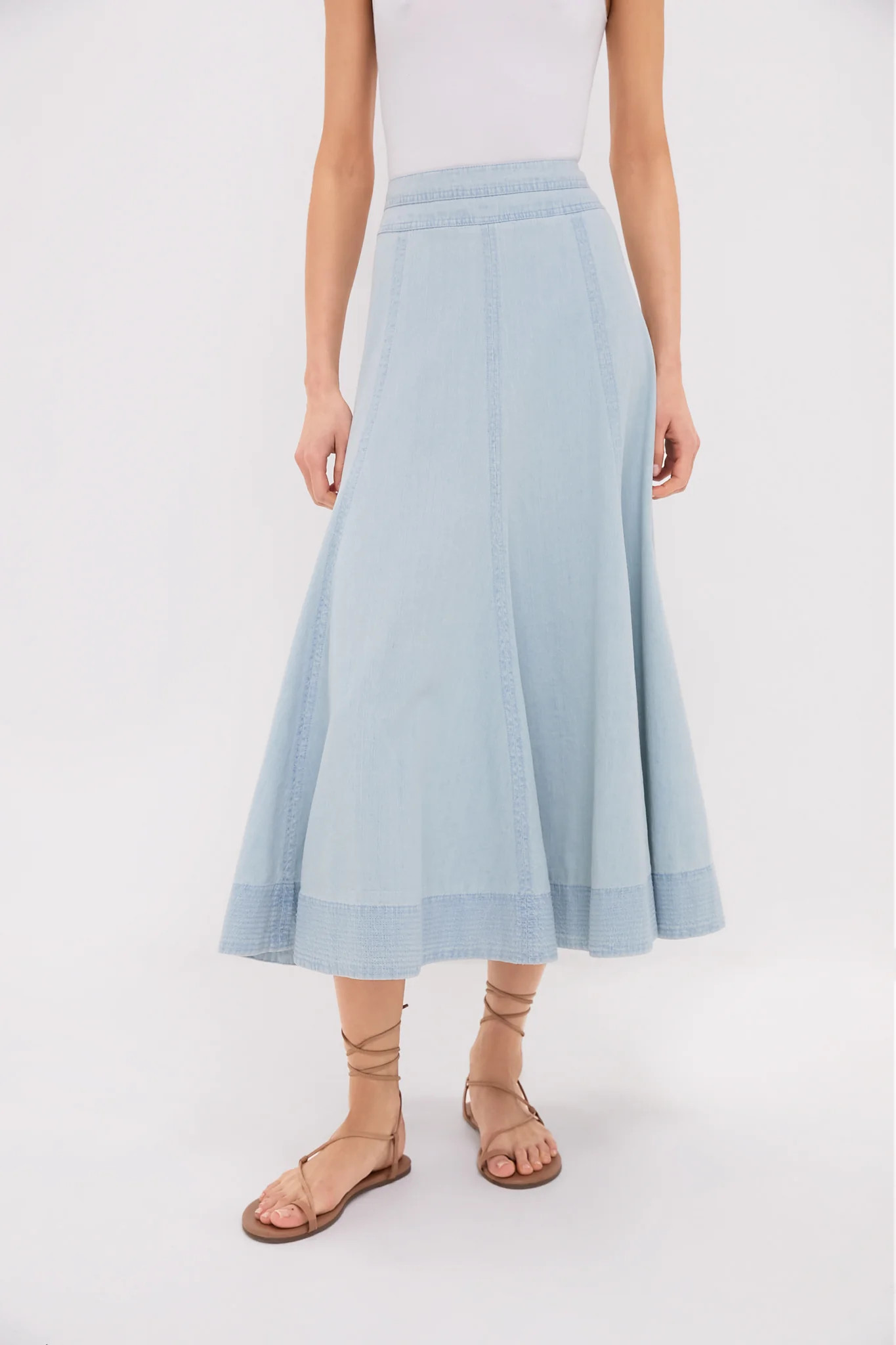 Light Wash Denim Brynn Skirt | Tuckernuck (US)