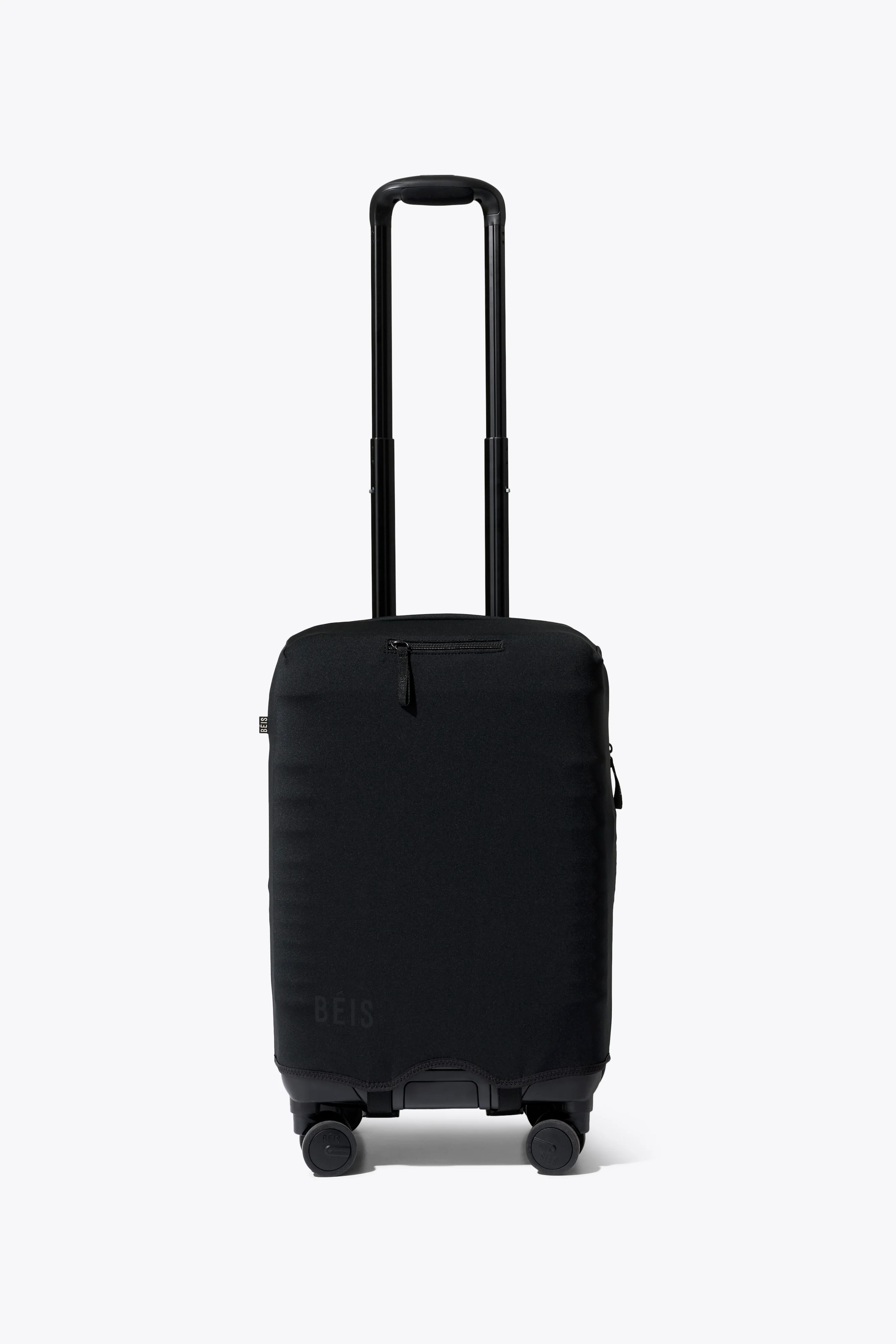 BÉIS ‘The Hybrid Carry-On Luggage Cover’ in Black - Black Hybrid Carry-On Luggage Cover for ... | BEIS
