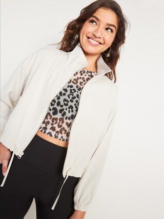 StretchTech Loose Cropped Jacket for Women | Old Navy (CA)