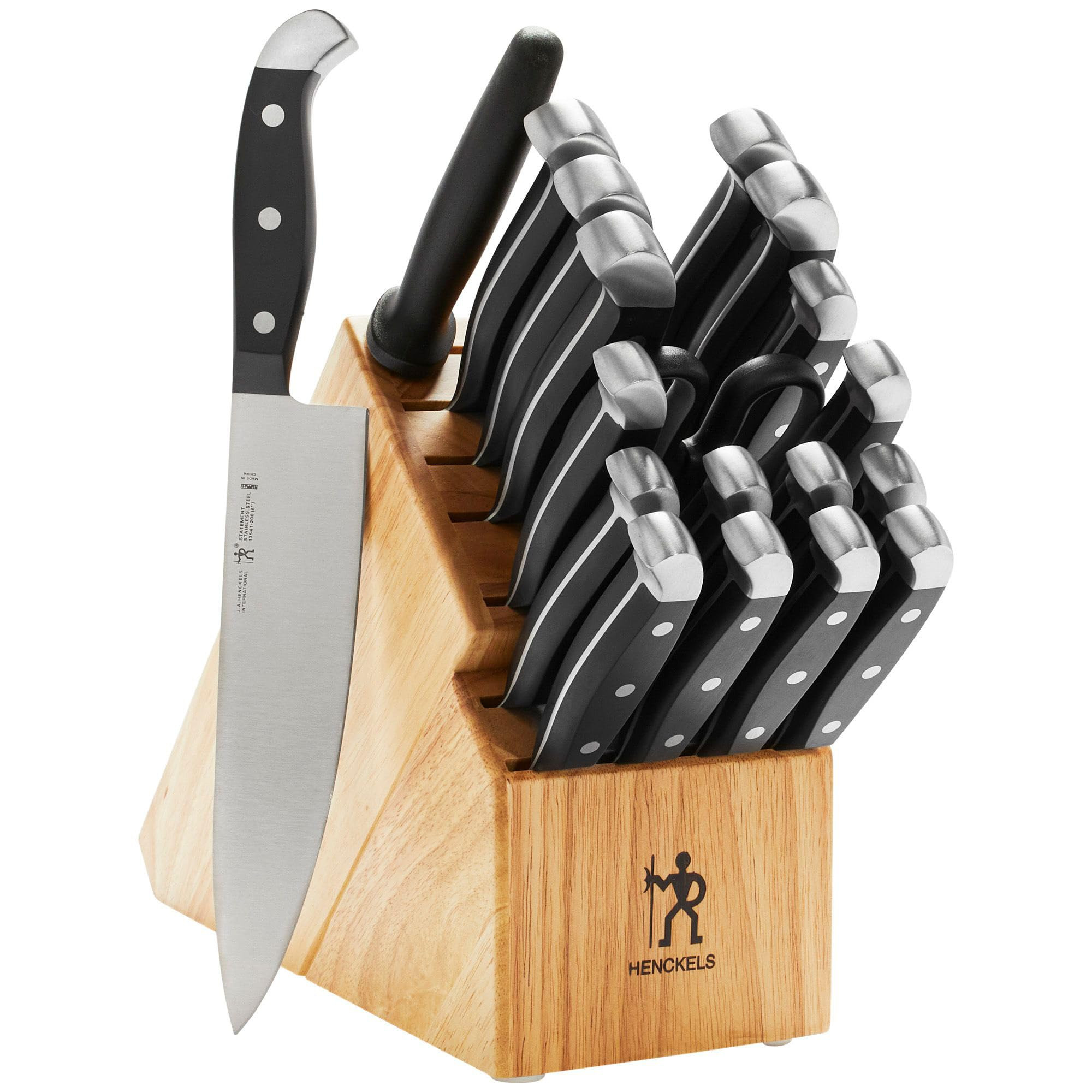 HENCKELS Statement Razor-Sharp 20-Piece Knife Set with Block, Chef Knife, Bread Knife, German Eng... | Amazon (US)