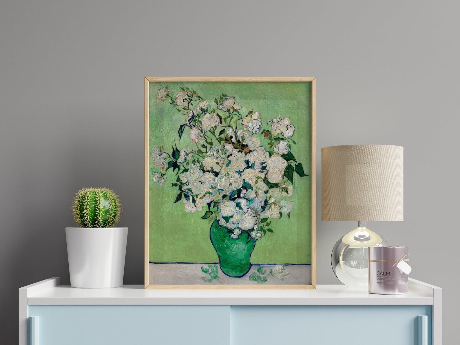 VINCENT VAN GOGH  Roses high Resolution Premium Giclée Print | Etsy | Etsy (US)