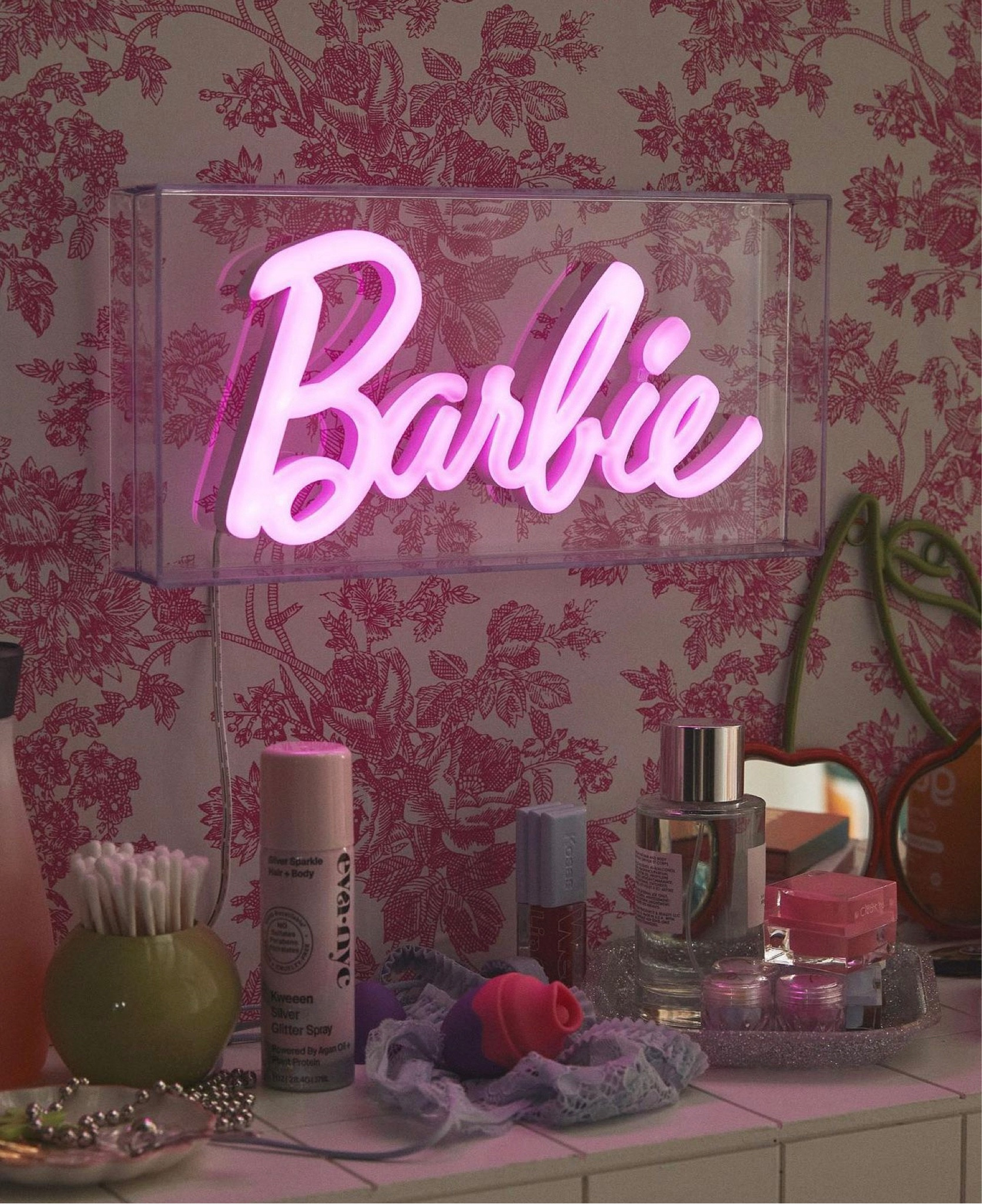 After watching the Barbie movie how could I not buy this!!! Turn your space into Barbie’s dream house with this neon sign. Features the iconic Barbie logo with vibrant white to neon hot pink lighting. Freestanding LED light is backed with durable plastic for easy display. #barbie



#LTKstyletip #LTKunder100 #LTKhome