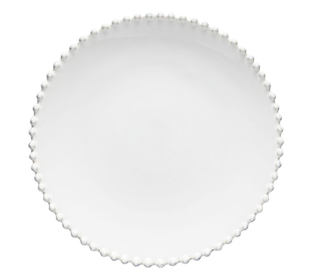 Costa Nova Pearl Stoneware Dinner Plate, 11", Single - White | Pottery Barn (US)