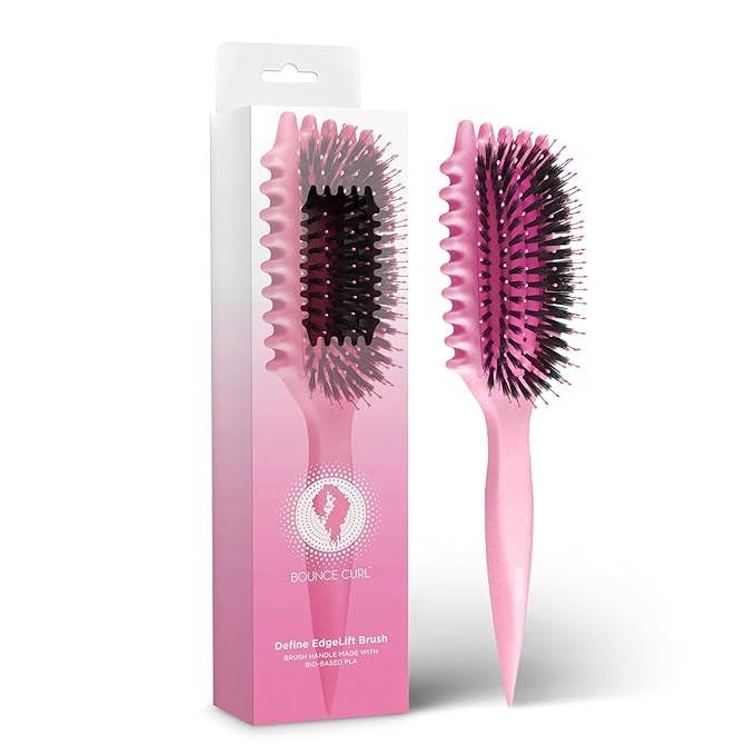 Bounce Curl Define EdgeLift Brush, 5-in-1 Tool for Effortlessly Defined Curls, Waves & Coils, Red... | Amazon (US)