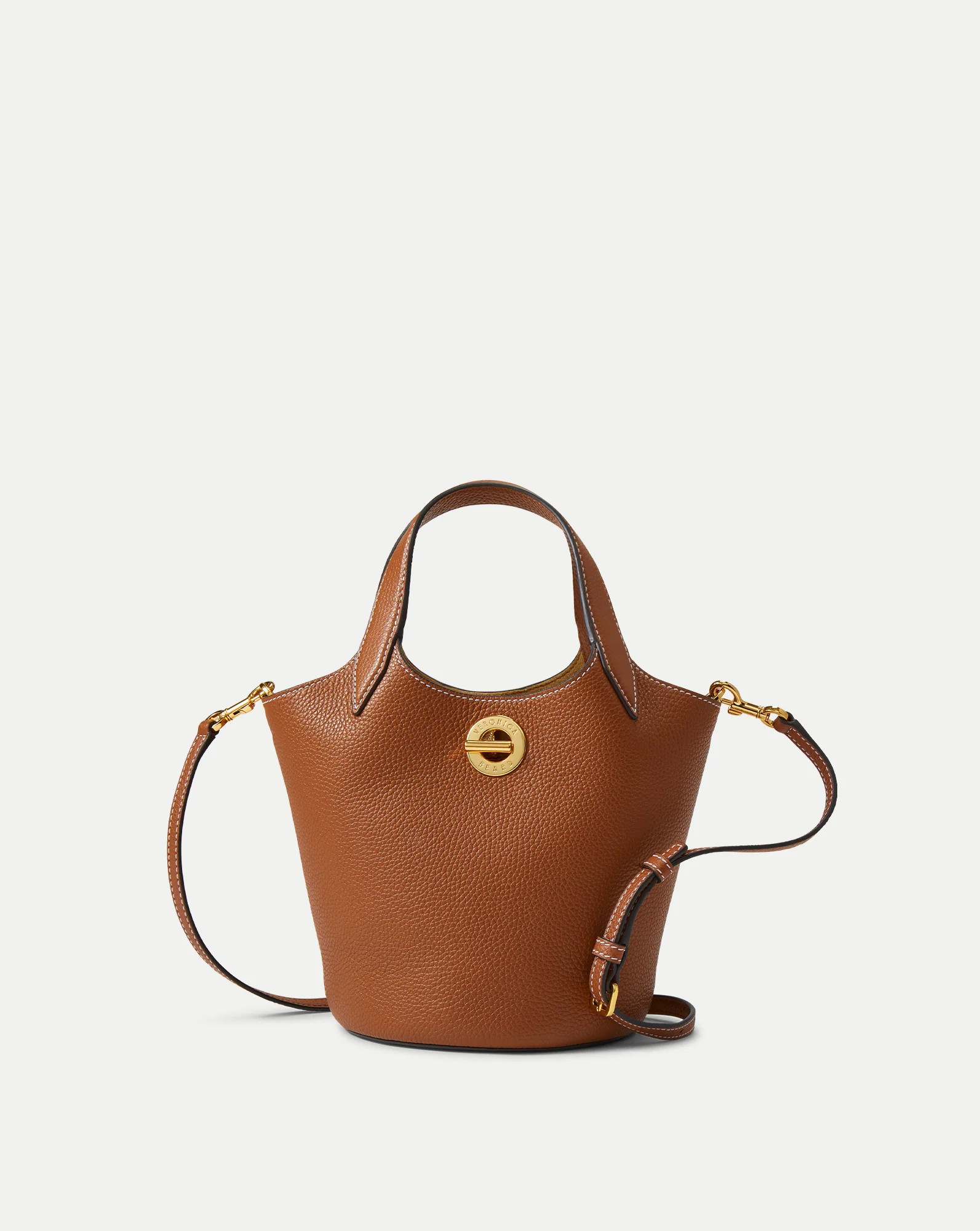 Anchor Top-Handle Bag in Tan Leather Hazelwood | Veronica Beard | Veronica Beard