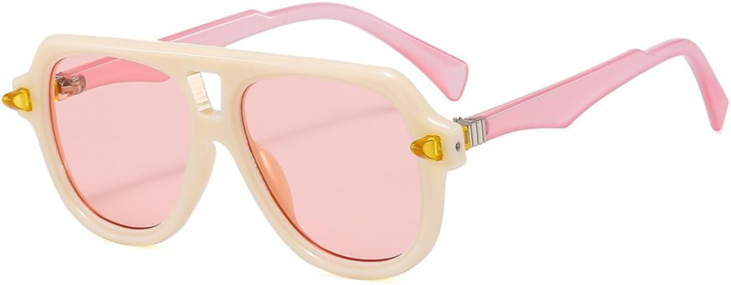 MUTYNE Fashion Square Green Sunglasses For Women Men Double Bridge Sun Glasses Shades UV400 Eyegl... | Amazon (US)