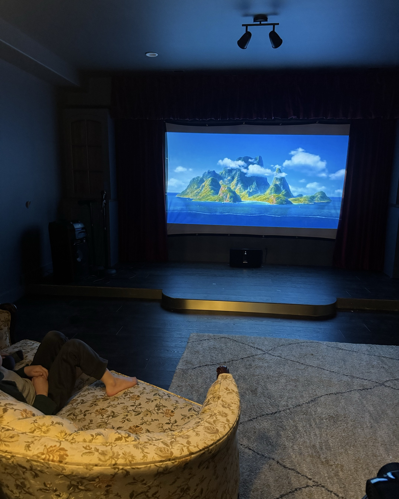 Movie night complete with a simple, easy projector screen! No handyman and nails are optional! A 120” projector screen that can be secured with simple sticky hooks. A few additional sizes to choose from.

#Family #MovieNight

#LTKKids #LTKHome