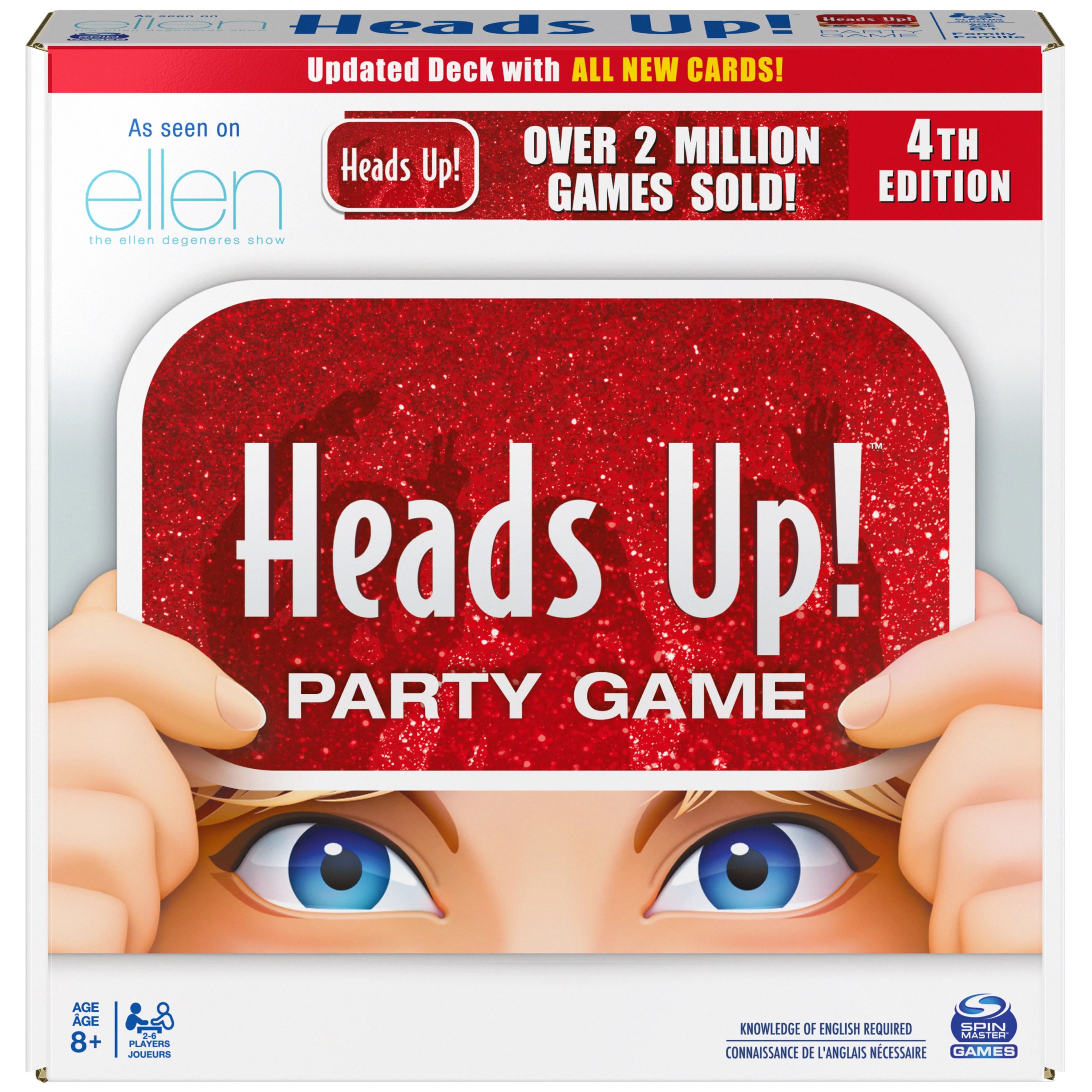 Head’s Up! Party Game 4th Edition, Word Guessing Board Game for Kids and Families Ages 8 and up... | Walmart (US)