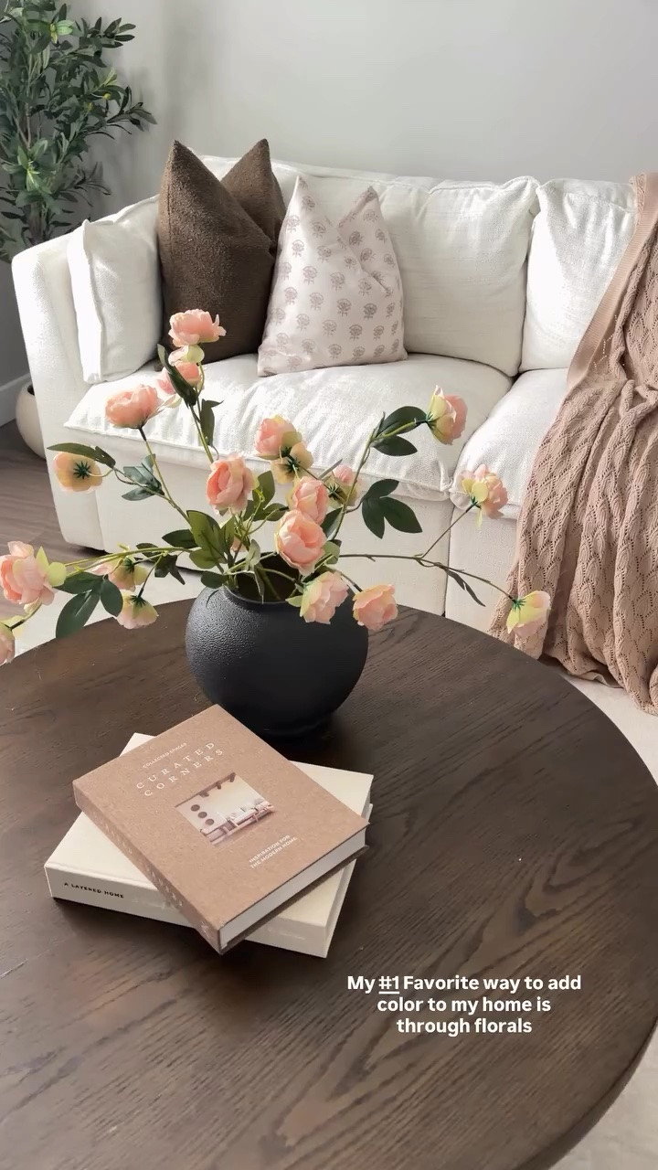 My #1 Favorite way to add color to my home is through florals