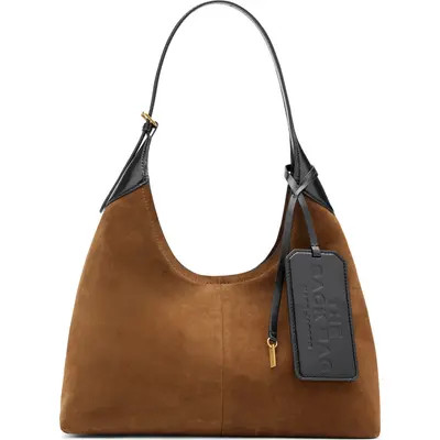 Marc Jacobs The Belted Sack Suede Leather Bag in Dark Brown at Nordstrom | Nordstrom