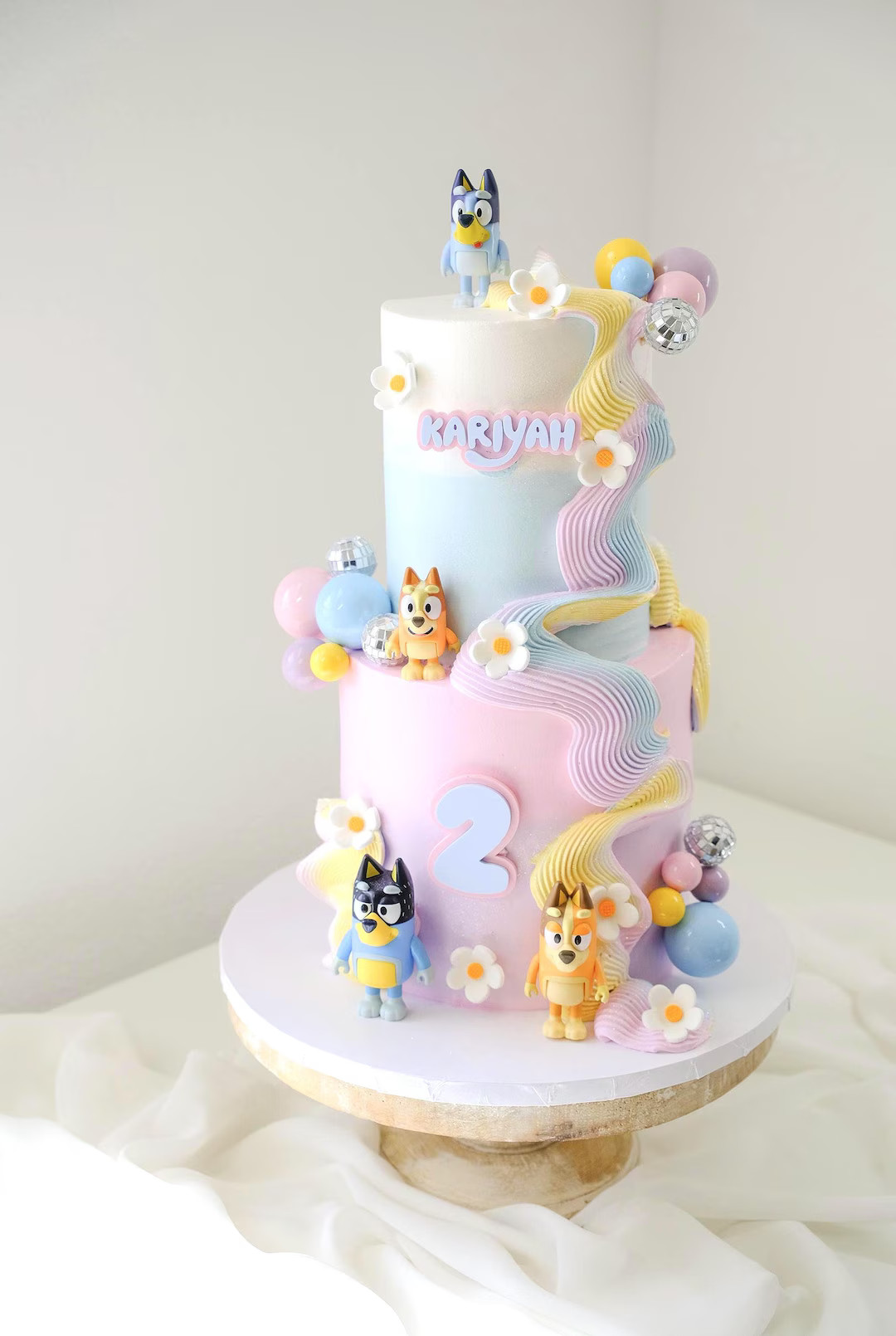 Blue Dog Cake Topper Personalized Name Heeler Charm Wackadoo Twoey Acrylic Custom Kids Party Deco... | Etsy (US)