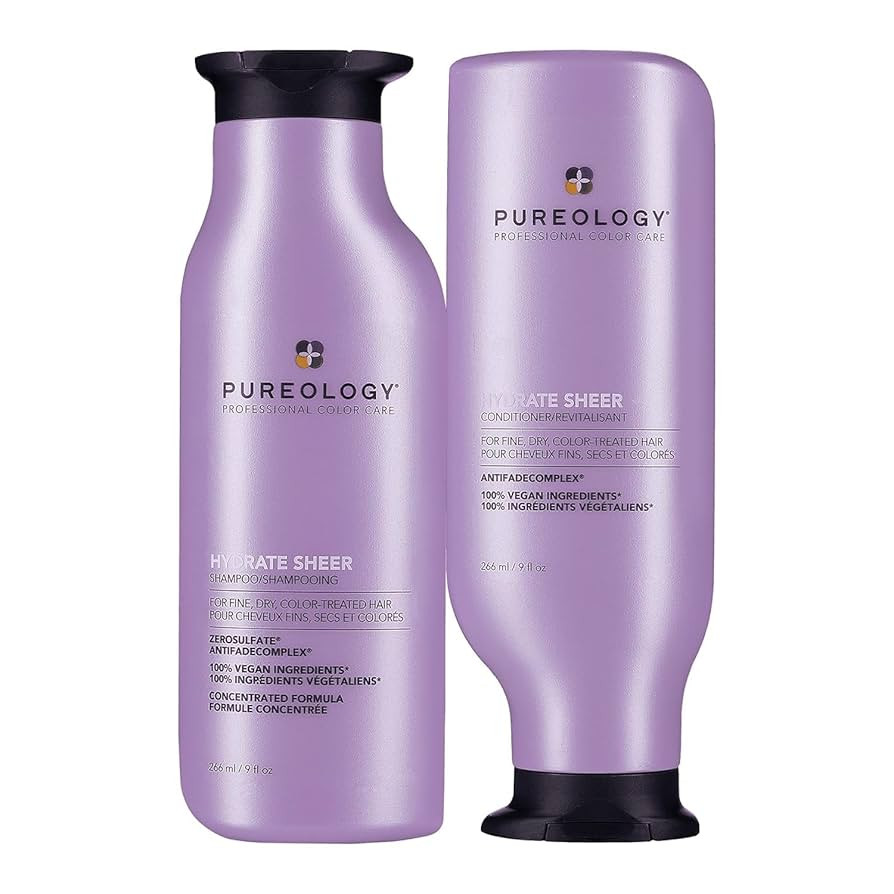 Pureology Hydrate Sheer Shampoo and Conditioner Set, Sulfate Free Shampoo and Conditioner,For Dry... | Amazon (CA)