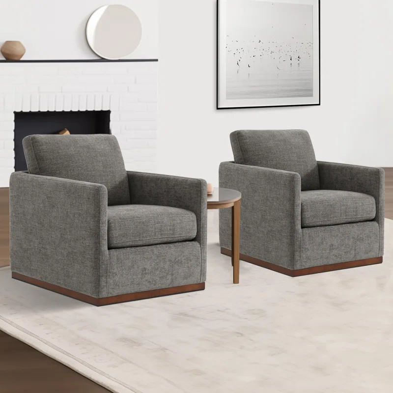 Benten Upholstered Swivel Armchair | Wayfair North America