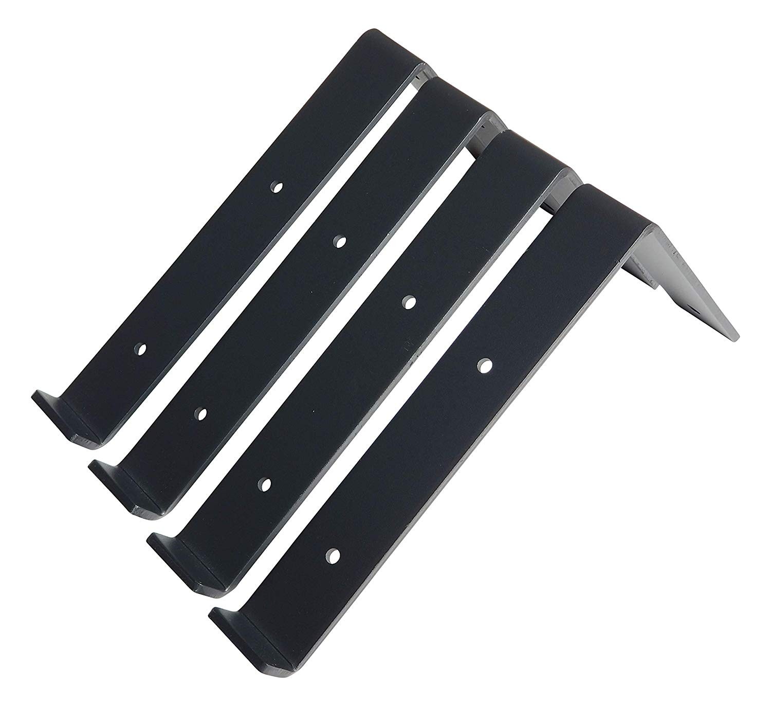 Shelf Brackets 4-Pack - Heavy Duty Rustic Industrial Farmhouse Iron Metal Wall Floating Shelf Bra... | Amazon (US)