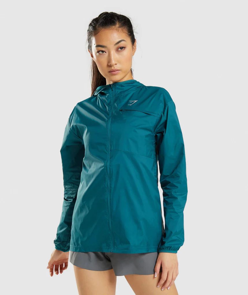 Gymshark Speed Windbreaker - Teal | Gymshark (Global)