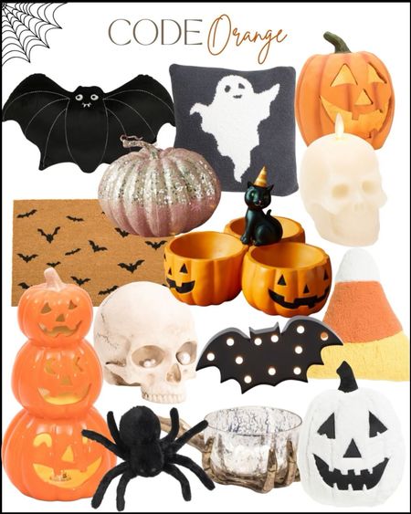 Code orange. Halloween decor. Fall decor. Halloween home decor. Pumpkins. Ghosts. Skeletons. Spooky season 

#LTKSeasonal #LTKhome #LTKunder100