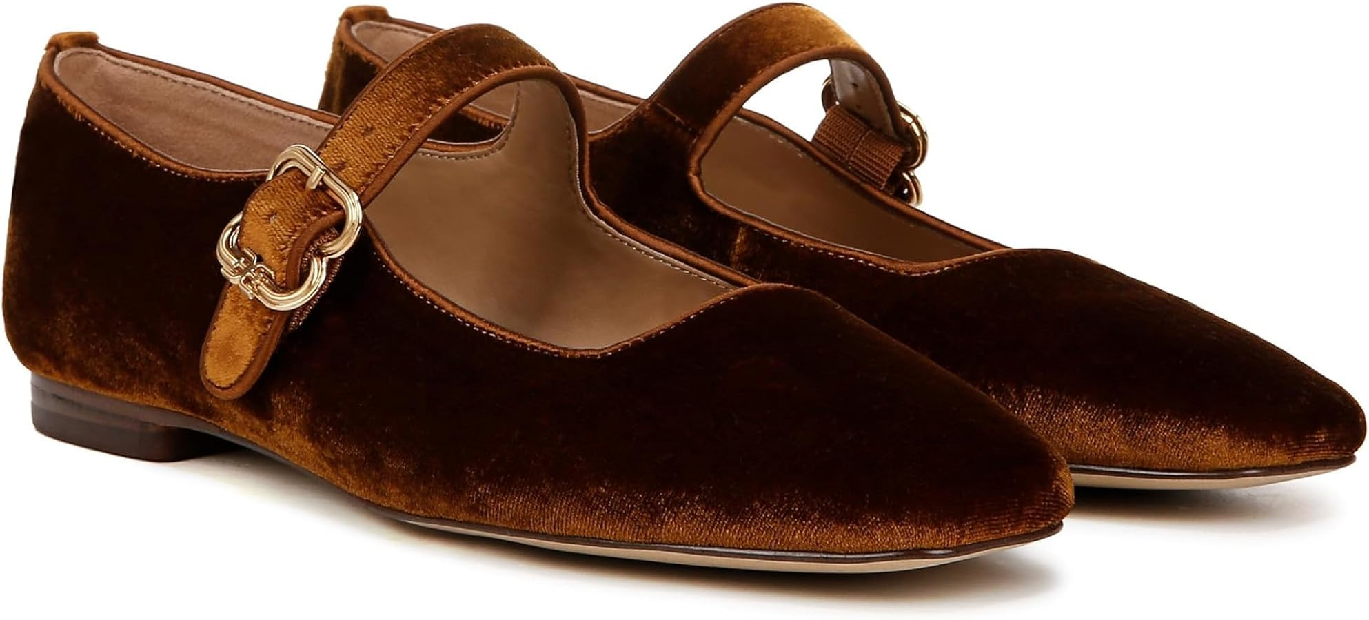 Sam Edelman Women's Michaela Mary Jane Flat Spiced Camel 5.5 Medium | Amazon (US)