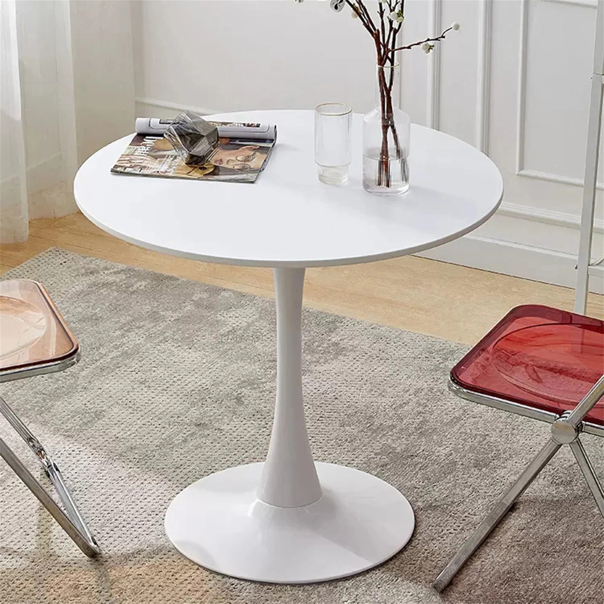 Amelia-Lillie 31.5'' Round Pedestal Dining Table | Wayfair North America