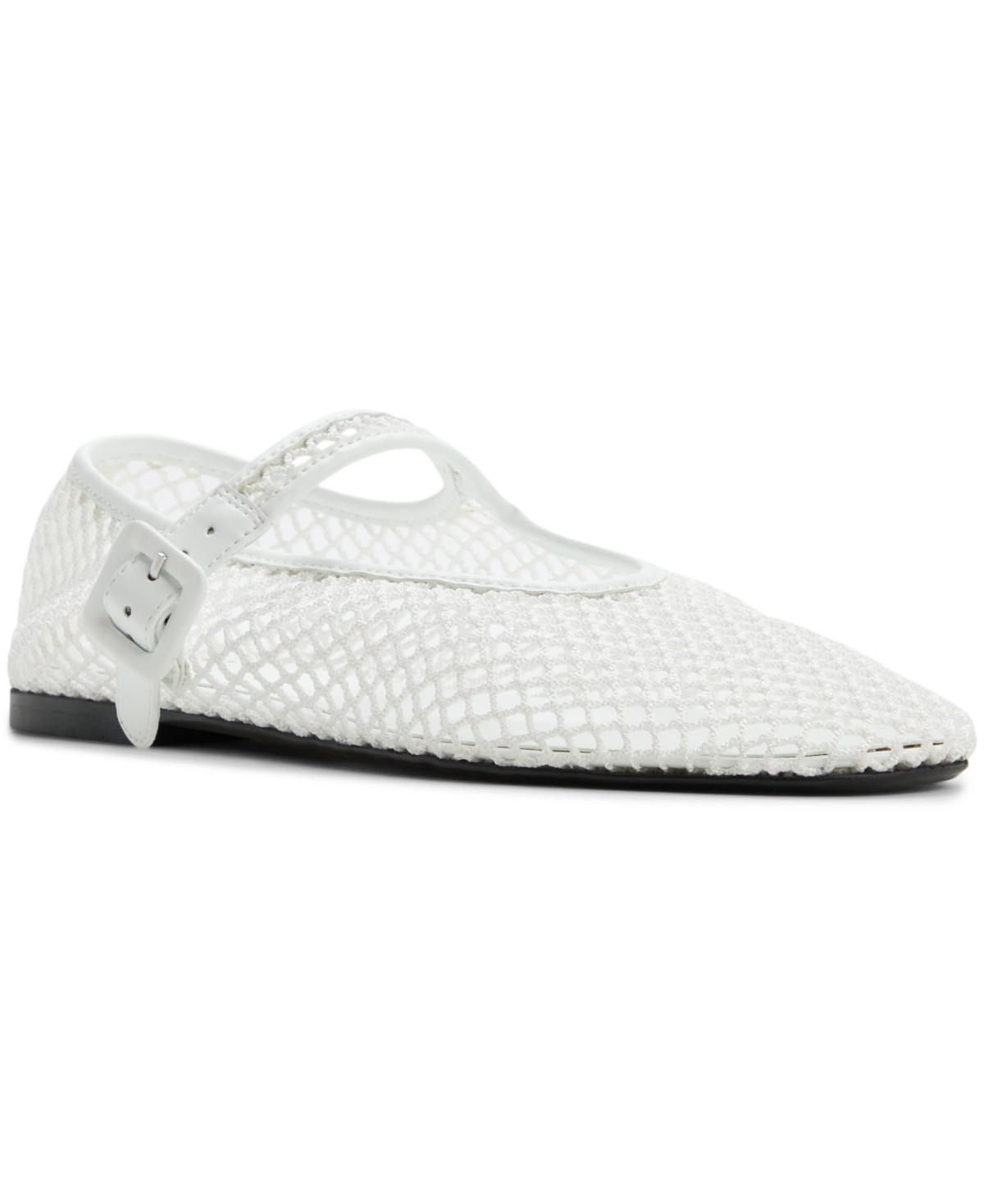 Aldo Women's Alissie Mesh Almond Toe Ballerinas Flats - White Mesh | Macy's
