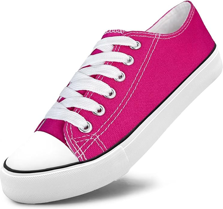 Unisex Low Top Lace Up Casual Canvas Shoes for Women and Men, Comfortable Lightweight Classic Fas... | Amazon (US)