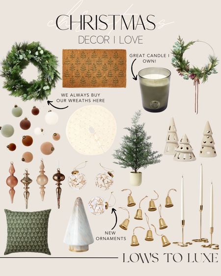 Christmas decor - home decor - holiday decor - seasonal - design - holiday picks 

#LTKhome #LTKHoliday #LTKSeasonal