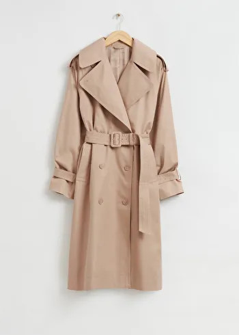 Oversized Wide Sleeve Trench Coat | & Other Stories US