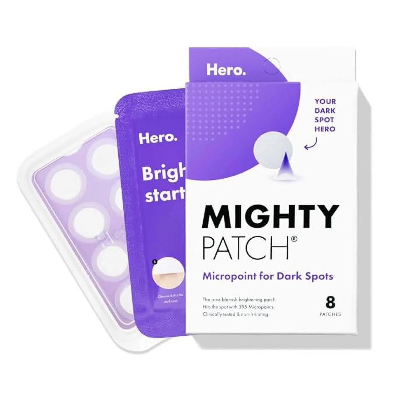 Mighty Patch Micropoint for Dark Spots from Hero Cosmetics, Post-Blemish Dark Spot Patch (8ct) | Walmart (US)