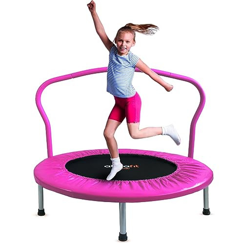 Ativafit 36'' Trampoline for Kids Foldable Mini Toddler Trampoline with Comfortable Foam Handle Play Indoor Outdoor Home Use for Boys Girls for Fun | Amazon (US)
